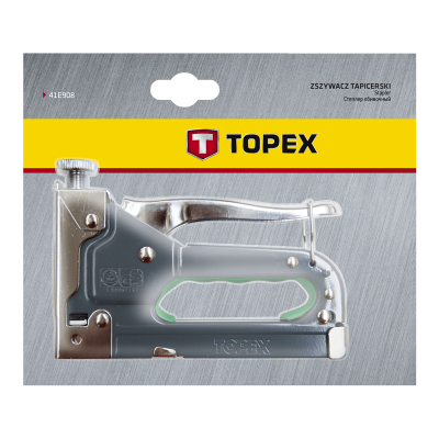 Степлер будівельний Topex 6-14 мм, скобы G (41E908) - зображення 2