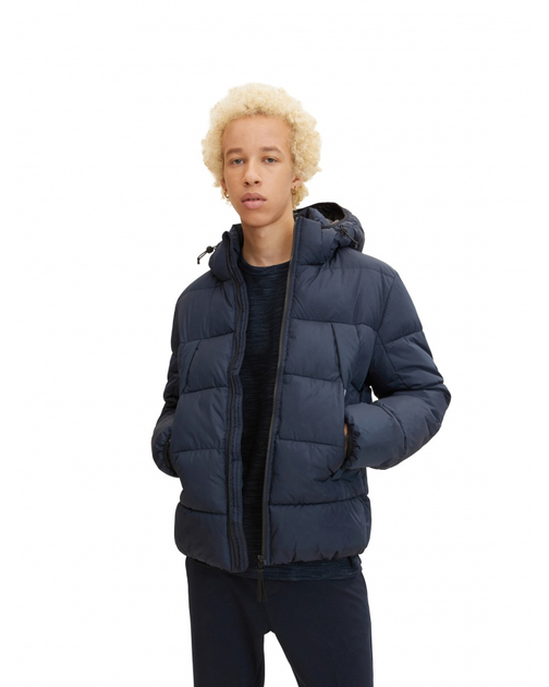 Куртка Tom Tailor puffer jacket L Темно-синій 1032429-10668 - Фото 3 Куртка Tom Tailor puffer jacket L Темно-синій 1032429-10668 - зображення 3