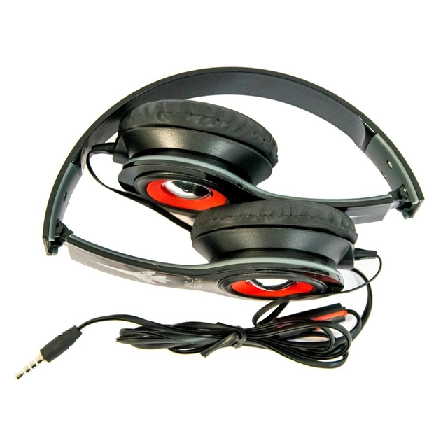 Проводные наушники с микрофоном Kusen KS-611 Extra Bass Черные, накладные наушники для телефона компьютера (1009696-Black) - изображение 6