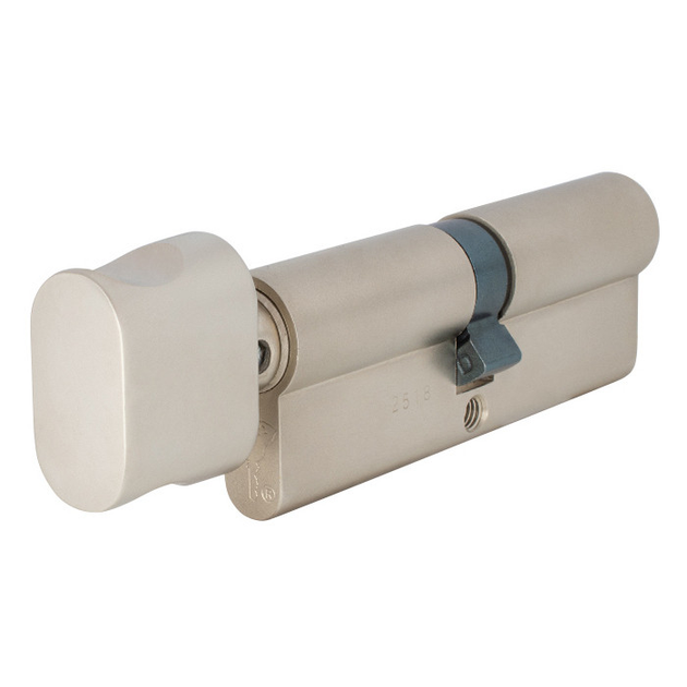Циліндр замка Mul-t-lock Integrator ключ/поворотник нікель сатин 90 мм (35х55Т) (1 шт) - зображення 2