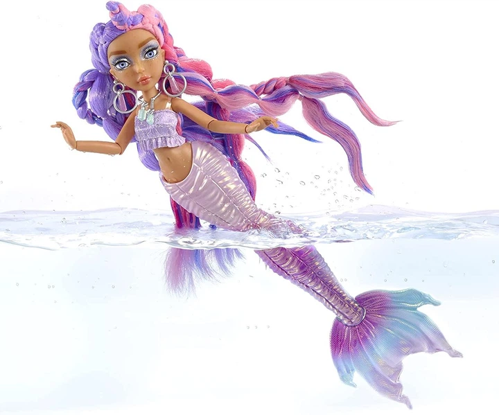 Лялька русалка Мермейз Мермейд Кишико з хвостом, що змінює колір Mermaze Mermaidz Kishiko 581352 - зображення 6