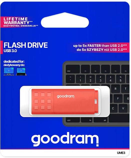 Pendrive Goodram UME3 32GB USB 3.0 Orange (UME3-0320O0R11) - obraz 3