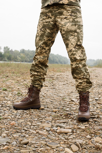 Берцы війскові для мокрої погоди. Чоловічі тактичні лёгкі бойойві черевики ALTBERG WARRIOR AQUA 46 коричневі - зображення 2