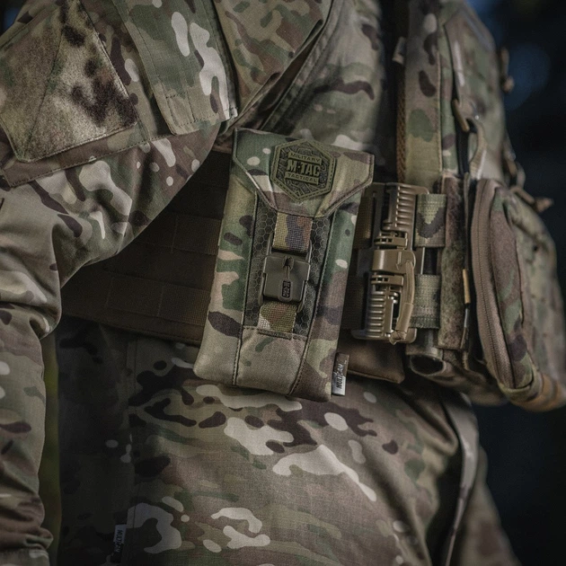 Подсумок M-Tac для смартфона Elite Large Hex Multicam/Ranger Green - Фото 10 Подсумок M-Tac для смартфона Elite Large Hex Multicam/Ranger Green - изображение 10