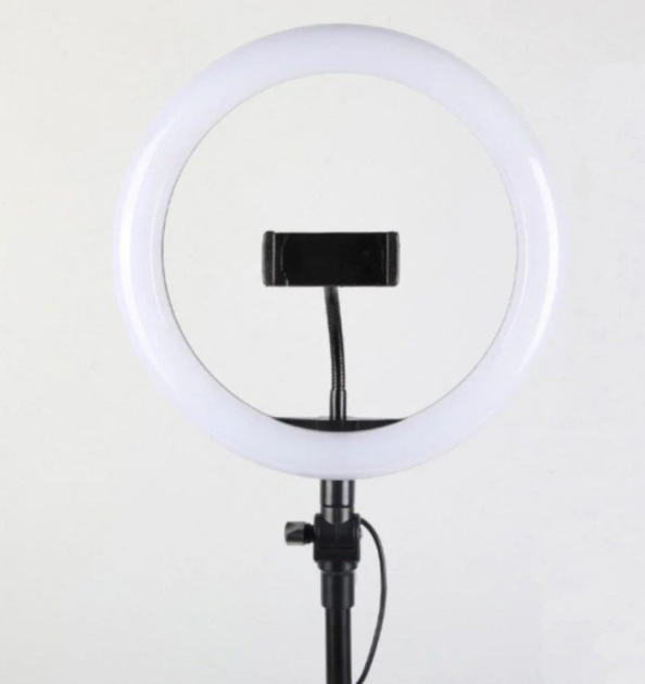 Кольцевая светодиодная лампа LED Filling Lamp M-20 LED 20 см с зажимом для телефона - Фото 3 Кольцевая светодиодная лампа LED Filling Lamp M-20 LED 20 см с зажимом для телефона - изображение 3
