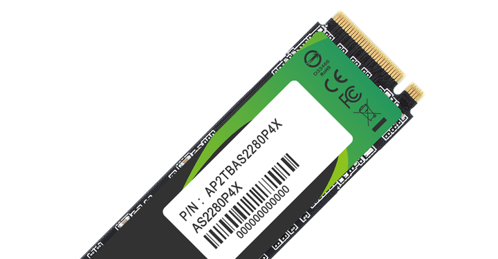 Накопичувач SSD 1TB Apacer AS2280P4X M.2 PCIe 3.0 3D TLC (AP1TBAS2280P4X-1) - Фото 2 Накопичувач SSD 1TB Apacer AS2280P4X M.2 PCIe 3.0 3D TLC (AP1TBAS2280P4X-1) - изображение 2