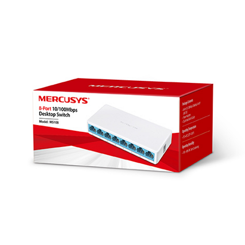 Коммутатор Mercusys MS108 8 ports/10-100 MBit/s - изображение 2