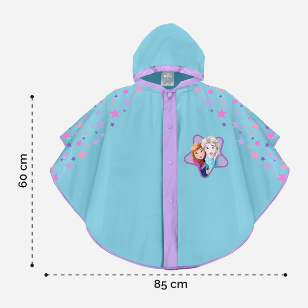 Пончо-дощовик Perletti Frozen 2 99163 3-6 років Блакитний ...
