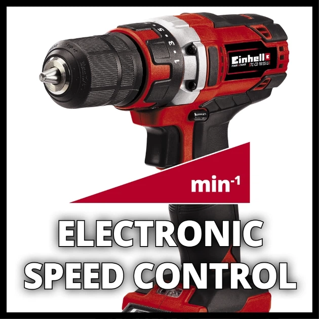 Wkrętarka akumulatorowa Einhell TE-CD 18/40 Li - Solo 4513925 bez akumulatora i ładowarki (4006825635768) - obraz 7