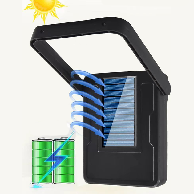 Вуличний світильник на сонячній батареї Solar 1COB-607 з пультом, акумуляторним датчиком руху, регулювання нахилу - зображення 2