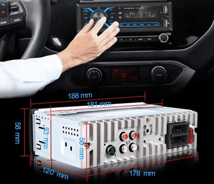 Автомагнитола 1DIN с сенсорным дисплеем Sound Box-3885MP3 Bluetooth, с пультом ДУ, 2хUSB, 200Вт - изображение 2