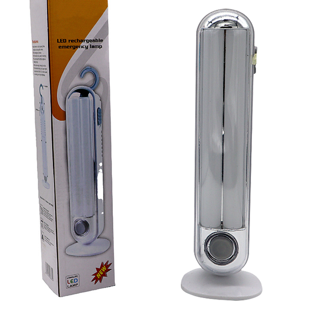 Світлодіодна аварійна лампа акумуляторна Solar Emergency Lamp LED, на стійці, з гаком, 2 режими - зображення 5