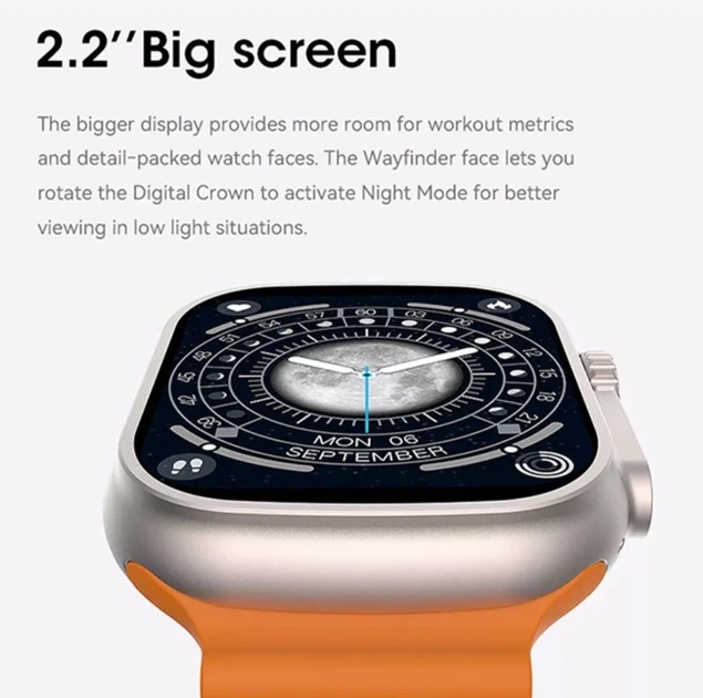 Смарт годинник Airplus Smart Watch 8 Series GS8 ULTRA Gold. - Фото 2 Смарт годинник Airplus Smart Watch 8 Series GS8 ULTRA Gold. - изображение 2