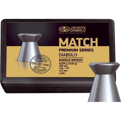 Кульки JSB Match Premium MW, 4,5 мм , 0,52 м, 200 шт/уп (1015-200) - зображення 1