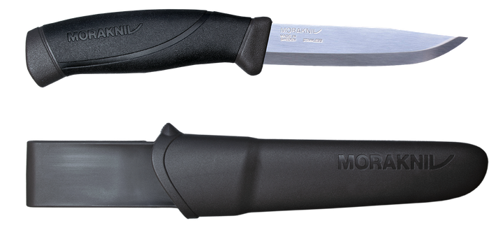 Нож Morakniv Companion Anthracite, stainless steel с ножнами - изображение 1