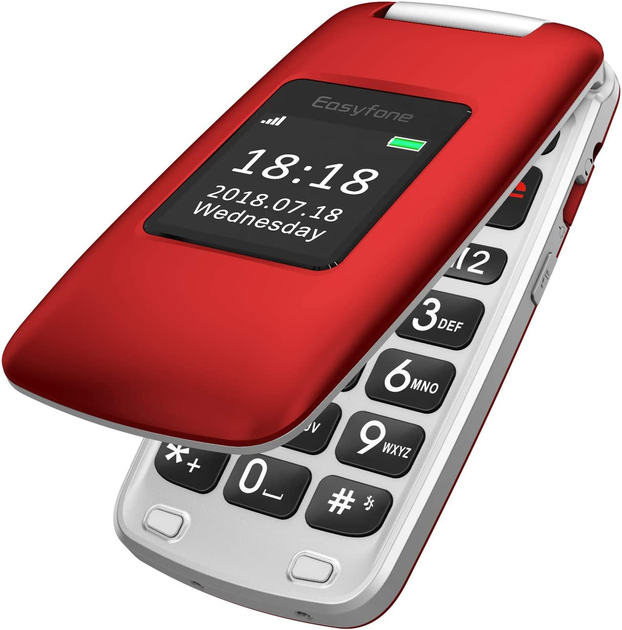 Кнопковий телефон 2.4" Easyfone ‎Prime-A1 3G 800 mAh Red – фото, отзывы ...