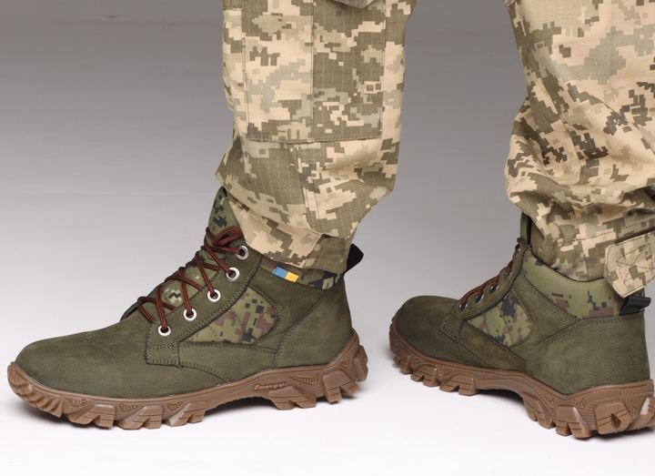 Тактичні кросівки ЗСУ шкіряні, військові кросівки В-25 44 розмір - зображення 1
