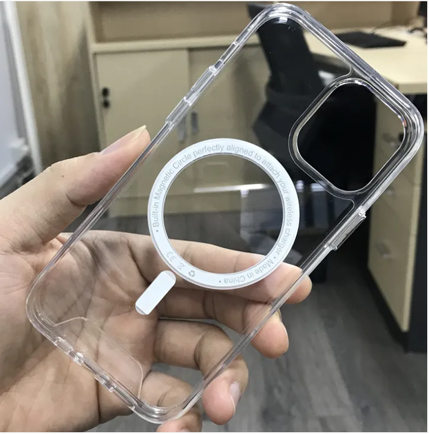 Чохол для iPhone 14 Pro Max Space Case з MagSafe Протиударний Прозорий - зображення 2