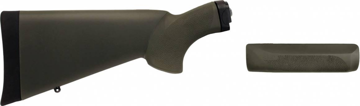 Комплект Hogue OverMolded (приклад + цівка) для Remington 870 кал. 12. оливковий - зображення 1