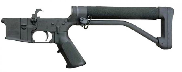 Приклад DoubleStar ARFX Skeleton BLACK на трубу AR-15 - зображення 2