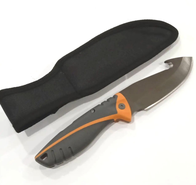 Ніж туристичний мисливський тактичний Gerber Bear Grylls BG D752 23 см з гаком у чохлі - зображення 2