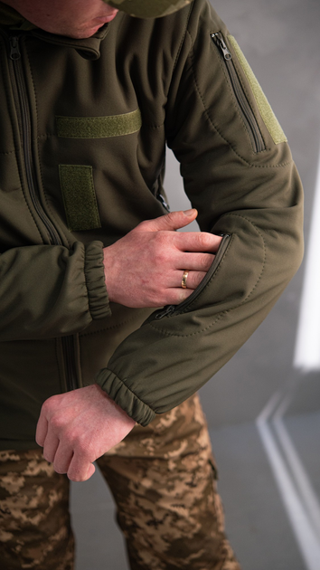 Куртка тактическая Softshell Олива НГУ/ВСУ (Размер 54) - изображение 2