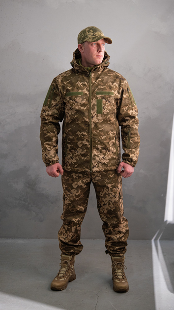 Костюм тактический Пиксель ВСУ Softshell (Размер 46) - изображение 1