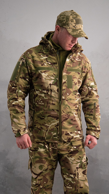 Куртка тактическая Softshell Мультикам ВСУ (Размер 54) - изображение 1