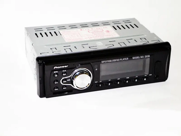 Автомагнітола Pioneer 2038 підключення 1DIN 4х15W + Usb+Sd+Fm+Aux і Пульт ДУ Чорний (10516) - изображение 2