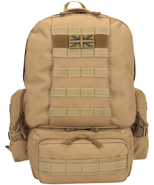 Рюкзак тактичний KOMBAT UK Expedition Pack, койот, 50л - зображення 2