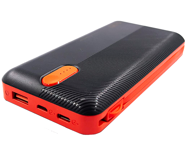 Повербанк Power Bank Sword SW-20PO3 20000 mAh Micro USB / Lightning / Type-C чорно-червоний (24409-SW20PO3_1091) - зображення 3