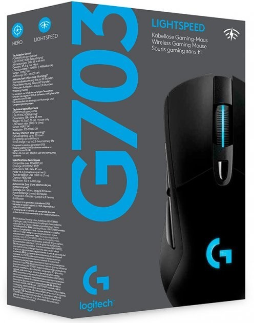 Мышь Logitech G703 Hero 16K Wireless – фото, отзывы, характеристики в ...