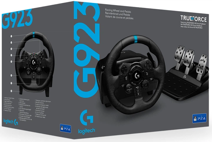 Logitech G923 Racing Kierownica i pedały do ​​PS4 i PC (941-000149) - obraz 12
