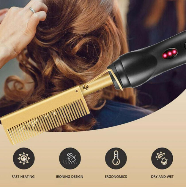 Расческа-выпрямитель для волос High Heat Brush 7951 40 Вт черный - изображение 3