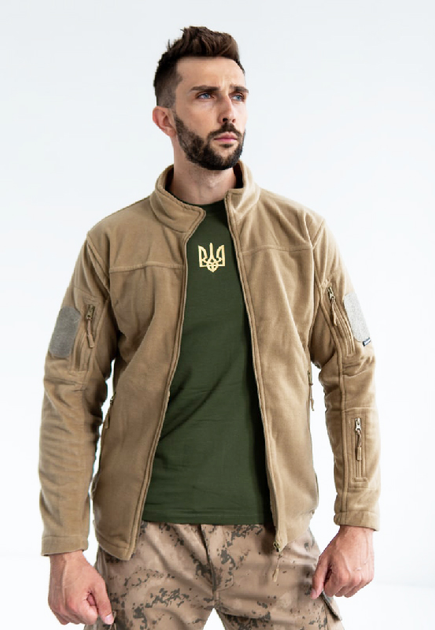 Тактична куртка флісова Soft Shell койот Logos 2464-07 XL - зображення 1