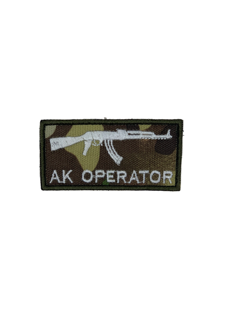 Шеврон на липучці Ak Operator АК-Оператор 8см х 4см мультикам (12076) - зображення 1