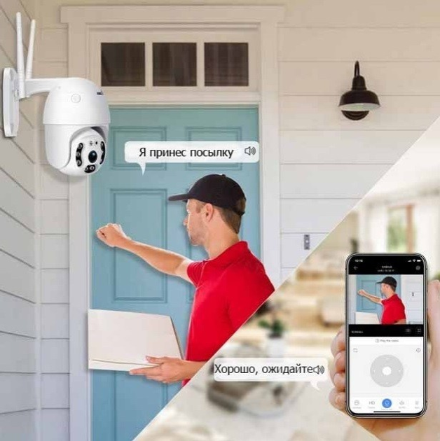 Уличная IP камера видеонаблюдения UKC CAMERA CAD N3 WIFI IP 360/90 2.0mp поворотная с удаленным доступом - изображение 2