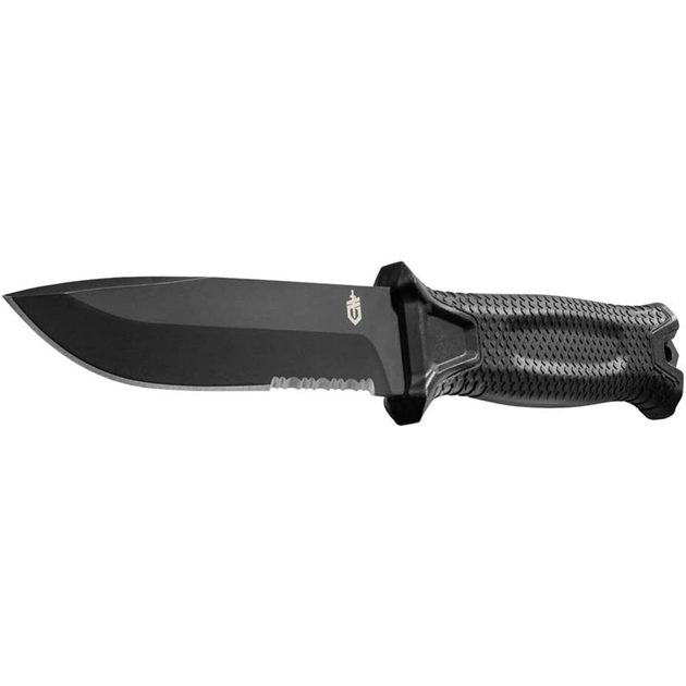 Тактичний ніж Gerber Strongarm Fixed Serrated Black 25,1 см 1027840 - зображення 2