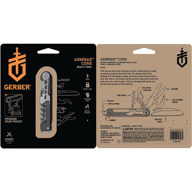 Мультитул Gerber ArmBar Cork Shimmer Gold 1052456 - зображення 8