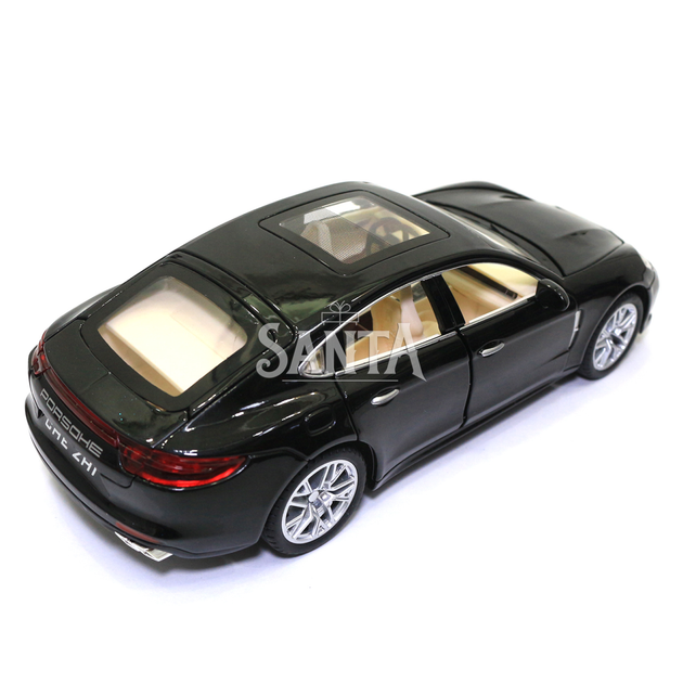 Машинка игровая Porsche Panamera «АвтоЕксперт» Порше Панамера металл черный свет звук 20*6*8 см (GT-3136) - изображение 4