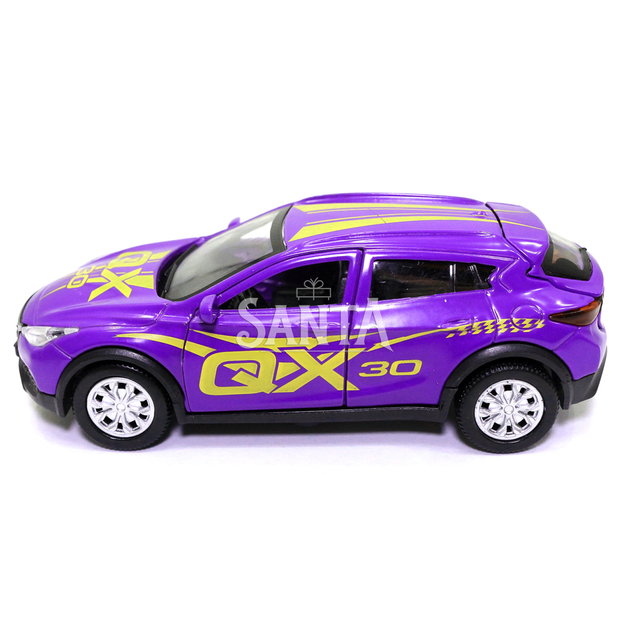 Машинка ігрова INFINITI QX30 «TechnoPark» GLAMCAR джип Інфініті метал, фіолетовий 11*4*5 см (QX30-12GRL-PUR) - зображення 3