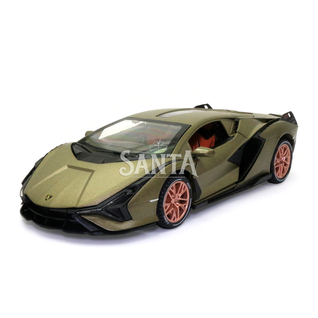 Игрушечная машинка металлическая Lamborghini Sian «АвтоЕксперт», Ламборджини Сиан, свет, звук, 20*8*5 см хаки (GT-1502) - Фото 2 Игрушечная машинка металлическая Lamborghini Sian «АвтоЕксперт», Ламборджини Сиан, свет, звук, 20*8*5 см хаки (GT-1502) - изображение 2