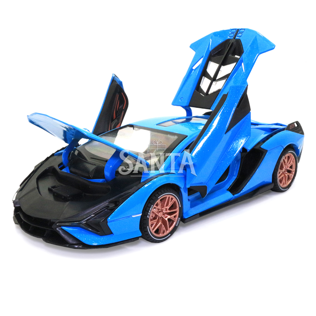 Игрушечная машинка металлическая Lamborghini Sian «АвтоЕксперт», Ламборджини Сиан, свет, звук, 20*8*5 см голубой (GT-1502) - Фото 5 Игрушечная машинка металлическая Lamborghini Sian «АвтоЕксперт», Ламборджини Сиан, свет, звук, 20*8*5 см голубой (GT-1502) - изображение 5