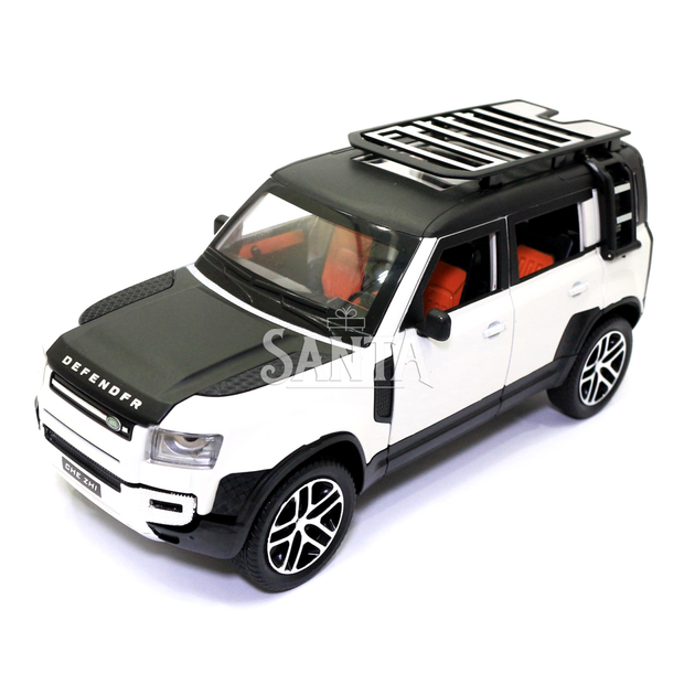 Машинка металлическая Land Rover Defender «AutoExpert» Дефендер джип белый звук свет 19*7*9 см (GT-1008) - изображение 2