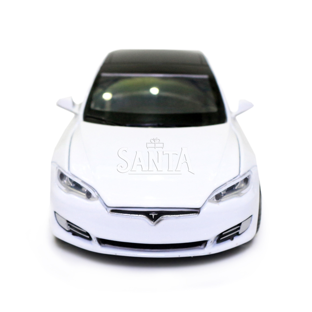 Іграшкова машинка металева Tesla «АвтоСвіт» Тесла білий, світло, звук, 15*4*5 см, (AS-2829) - зображення 5