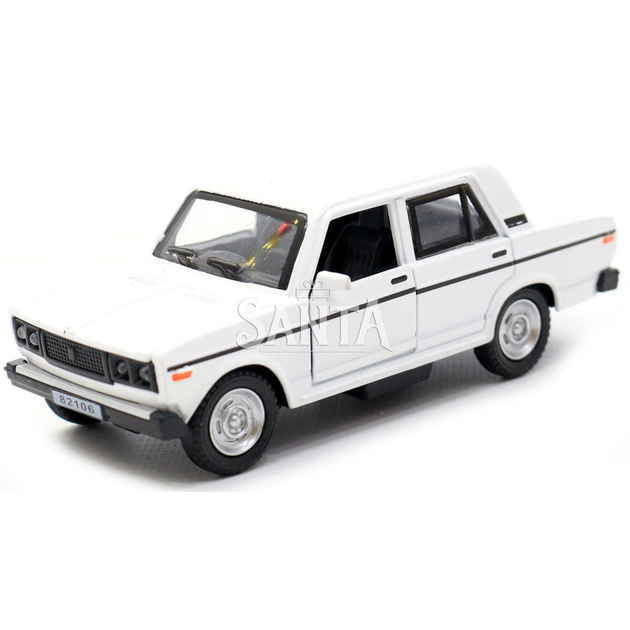 Машинка игровая автопром «ВАЗ-2106» Белый со световыми и звуковыми эффектами, 13х5х5 (7793) - изображение 4