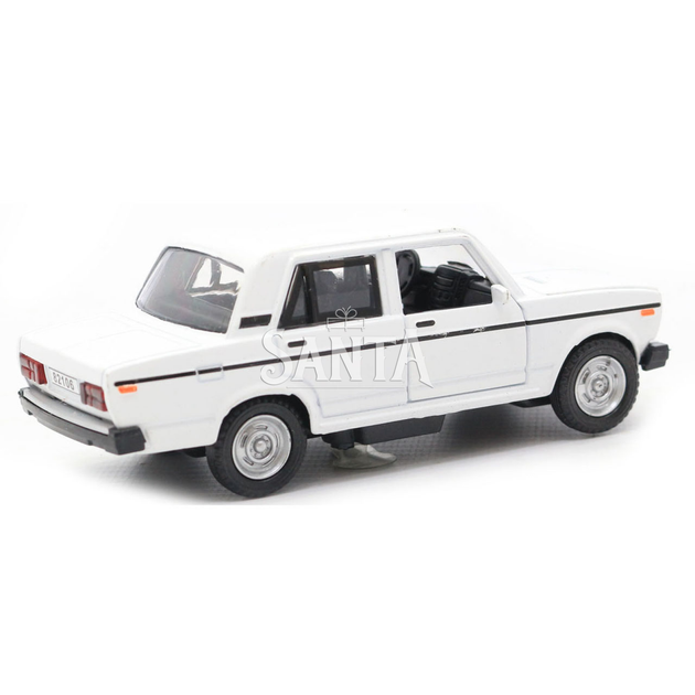 Машинка игровая автопром «ВАЗ-2106» Белый со световыми и звуковыми эффектами, 13х5х5 (7793) - изображение 5