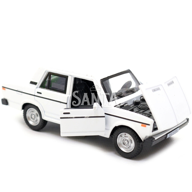 Машинка игровая автопром «ВАЗ-2106» Белый со световыми и звуковыми эффектами, 13х5х5 (7793) - изображение 6