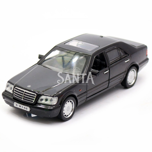 Детская машинка игровая автопром «Mercedes» W140, 15, свет, звук, двери открываются, черный (3214) - изображение 5