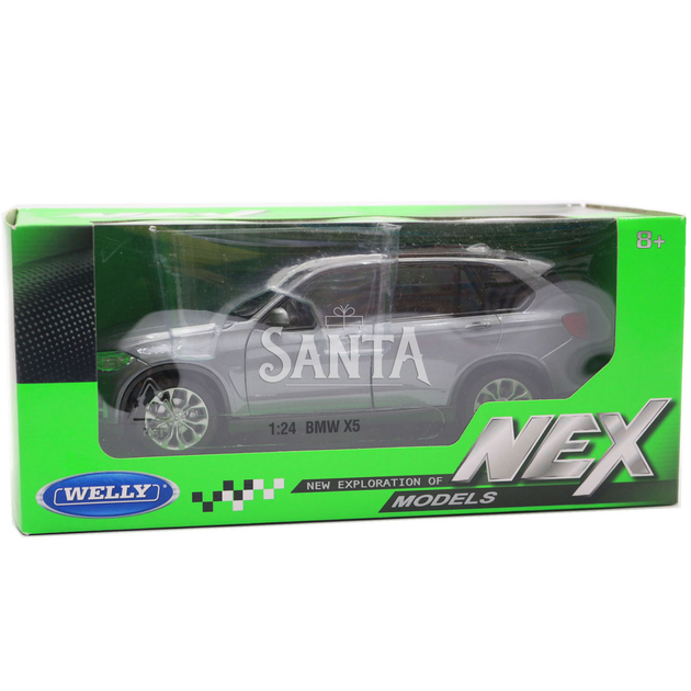 Игрушечная машинка Welly Nex «Країна Іграшок» БМВ x5, серый, 18 см (24052W) - изображение 2